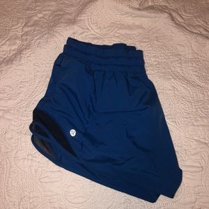 Royal Blue 2.5 inseam Hotty Hot Lululemon shorts